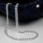 Preview: Kette 2,8mm Flachpanzerkette diamantiert Silber 925 19cm