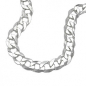 Preview: Armband 6,7mm Panzerkette flach Silber 925 21cm