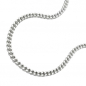 Preview: Kette 1,7mm Flachpanzerkette 2x diamantiert Silber 925 60cm