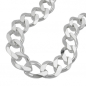 Preview: Armband 11x3mm Weitpanzer Silber 925 23cm