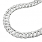 Preview: Armband 6mm Zwillingspanzerkette Silber 925 21cm