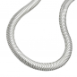 Preview: Armband 6mm flache Schlangenkette glänzend Silber 925 19cm
