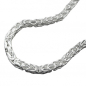 Preview: Armband 4mm Königskette vierkant glänzend Silber 925 19cm