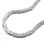 Preview: Kette ca.4mm Königskette vierkant glänzend Silber 925 55cm