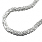 Preview: Kette ca.5mm Königskette vierkant glänzend Silber 925 55cm