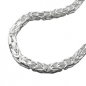 Preview: Kette 8mm Königskette vierkant glänzend Silber 925 80cm
