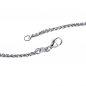 Preview: Zopfkette 925 Sterling Silber 2,2 mm 50 cm Halskette Kette Silberkette Karabiner