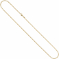 Preview: Erbskette 585 Gelbgold 2,5 mm 50 cm Gold Kette Halskette Goldkette Karabiner
