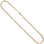 Preview: Halskette Kette 333 Gold Gelbgold massiv 45 cm Goldkette Karabiner