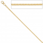 Preview: Bingokette 585 Gelbgold 1,5 mm 45 cm Gold Kette Halskette Goldkette Karabiner
