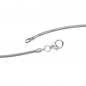 Preview: Schlangenkette 925 Silber 1,0 mm 42 cm Halskette Kette Silberkette Karabiner