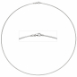 Preview: Halsreif 585 Weißgold 1,1 mm 50 cm Gold Kette Halskette Weißgoldhalsreif