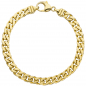 Preview: Panzerarmband 585 Gelbgold massiv 19 cm Gold Armband Goldarmband Karabiner