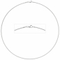 Preview: Halsreif 925 Sterling Silber 1,5 mm 45 cm Kette Halskette Silberhalsreif