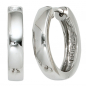 Preview: Creolen rund 925 Sterling Silber Ohrringe Silberohrringe Silbercreolen