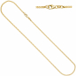 Preview: Panzerkette 333 Gelbgold massiv 2,6 mm 60 cm Gold Kette Halskette Goldkette