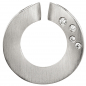Preview: Anhänger rund 950 Platin matt 4 Diamanten Brillanten 0,06ct. Platinanhänger