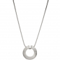 Preview: Anhänger rund 950 Platin matt 4 Diamanten Brillanten 0,06ct. Platinanhänger
