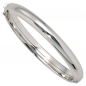 Preview: Armreif Armband oval 375 Gold Weißgold Goldarmreif Kastenschloss