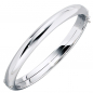 Preview: Armreif Armband oval 375 Gold Weißgold Goldarmreif Kastenschloss