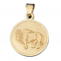Preview: Anhänger Sternzeichen Stier 333 Gold Gelbgold matt Sternzeichenanhänger