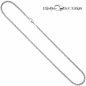 Preview: Erbskette 585 Weißgold 3 mm 45 cm Gold Kette Halskette Weißgoldkette Karabiner