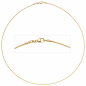 Preview: Halsreif 750 Gold Gelbgold 1,1 mm 50 cm Halskette Kette Karabiner