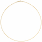 Preview: Halsreif 750 Gold Gelbgold 1,1 mm 50 cm Halskette Kette Karabiner