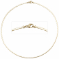 Preview: Halskette Kette 585 Gold Gelbgold 42 cm Goldkette Karabiner