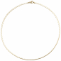 Preview: Halskette Kette 585 Gold Gelbgold 42 cm Goldkette Karabiner