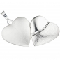 Preview: Medaillon Herz 925 Sterling Silber eismatt Anhänger zum Öffnen