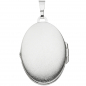 Preview: Medaillon oval 925 Sterling Silber eismatt Anhänger zum Öffnen
