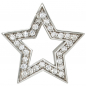 Preview: Anhänger Stern 925 Sterling Silber rhodiniert mit Zirkonia