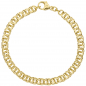 Preview: Garibaldiarmband 585 Gold Gelbgold 19 cm Armband Goldarmband Karabiner
