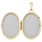 Preview: Medaillon oval 333 Gold Gelbgold bicolor eismatt Anhänger zum Öffnen