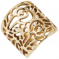 Preview: Damen Ring breit 585 Gold Gelbgold Goldring - 54mm