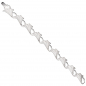 Preview: Armband Ginko Ginkgo 925 Sterling Silber mattiert 19 cm Silberarmband