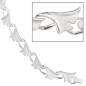 Preview: Armband Ginko Ginkgo 925 Sterling Silber mattiert 19 cm Silberarmband