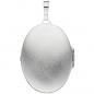 Preview: Medaillon oval 925 Sterling Silber mattiert geschwärzt Anhänger zum Öffnen