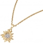 Preview: Anhänger Edelweiß 333 Gold Gelbgold bicolor Goldanhänger