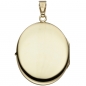 Preview: Medaillon oval 585 Gold Gelbgold Anhänger zum Öffnen
