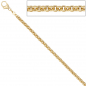 Preview: Erbskette 585 Gelbgold 3,4 mm 80 cm Gold Kette Halskette Goldkette Karabiner