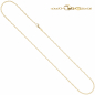 Preview: Weit-Ankerkette 585 Gelbgold 2 mm 45 cm Karabiner Gold Kette Halskette Goldkette