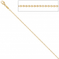 Preview: Kugelkette 585 Gelbgold 1,5 mm 42 cm Gold Kette Halskette Goldkette Karabiner