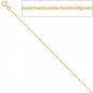 Preview: Singapurkette 333 Gelbgold 1,8 mm 45 cm Gold Kette Halskette Goldkette Federring