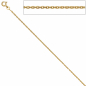 Preview: Ankerkette 333 Gelbgold diamantiert 1,6 mm 60 cm Gold Kette Halskette Goldkette