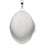 Preview: Medaillon oval für 2 Fotos 925 Sterling Silber rhodiniert Anhänger zum Öffnen