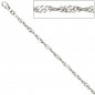 Preview: Singapurkette 925 Silber 2,9 mm 50 cm Halskette Kette Silberkette Karabiner
