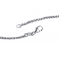 Preview: Zopfkette 925 Sterling Silber 2,2 mm 45 cm Halskette Kette Silberkette Karabiner