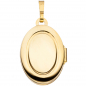 Preview: Medaillon oval 333 Gold Gelbgold mattiert Anhänger zum Öffnen